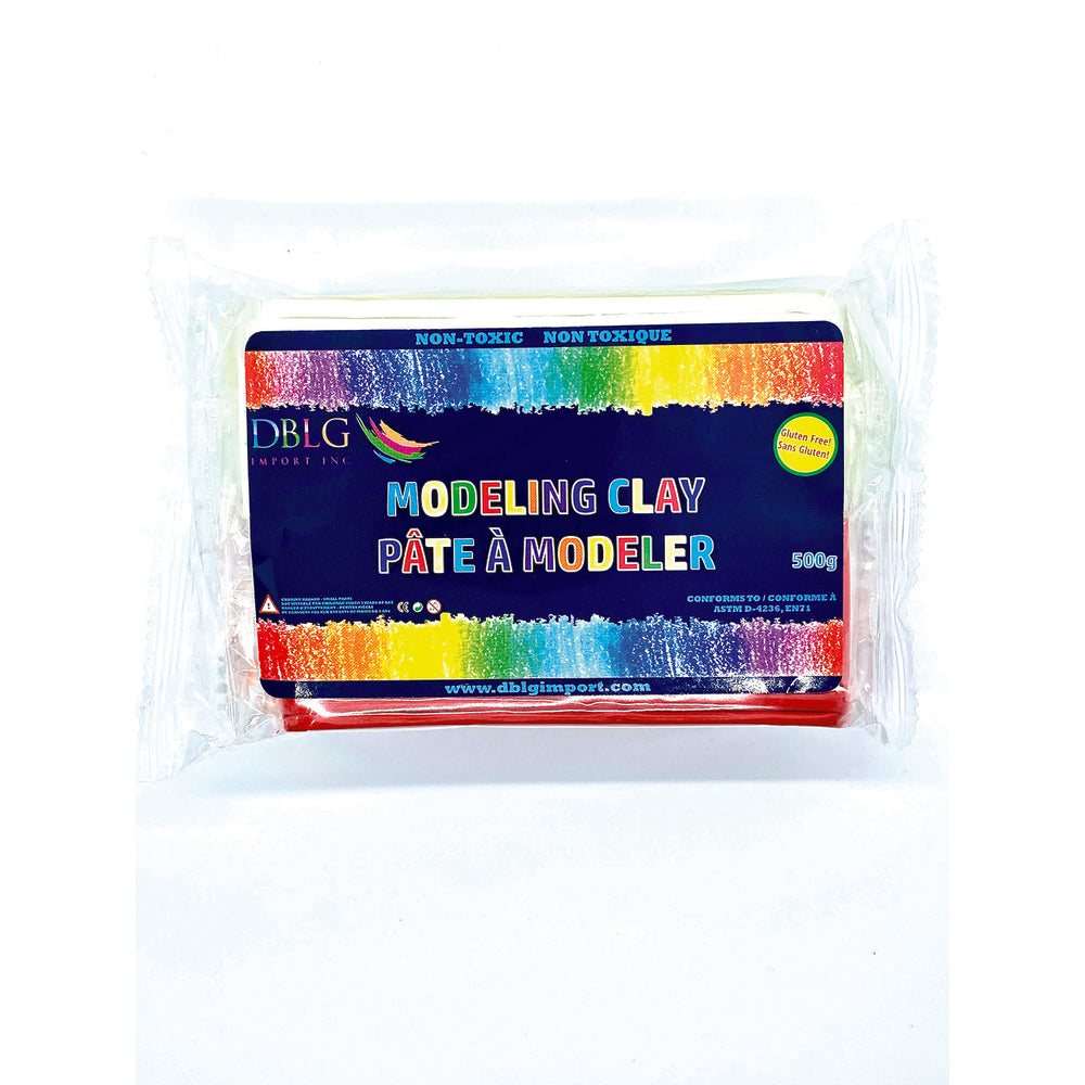 Pâte à modeler DBLG Imports - 500 g - 6 couleurs assorties