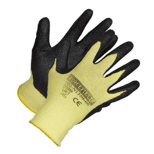 Gants Forcefield résistants aux coupures en fibre d'aramide avec paume enduite de nitrile - Noir - XL