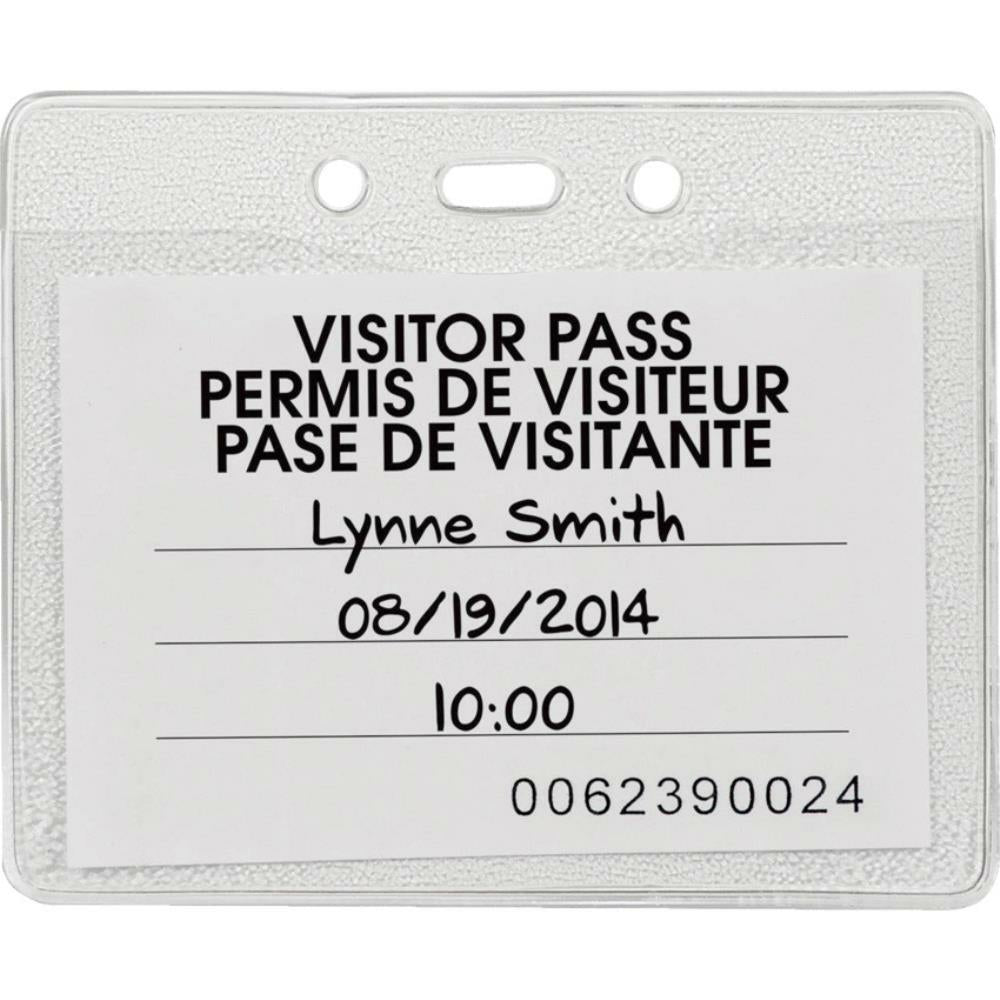 Porte-badges horizontaux Merangue, lot de 25