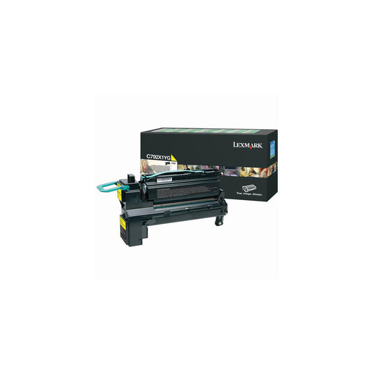 Cartouche de toner Lexmark C792EX, rendement de 20 000 pages, jaune
