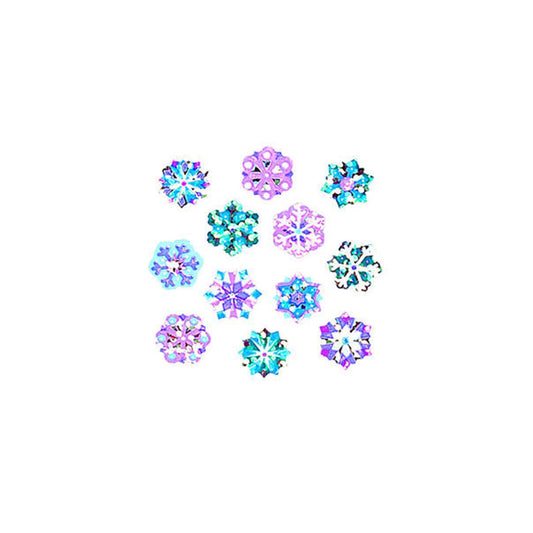 Autocollants Lion argenté et sableux - Flocons de neige