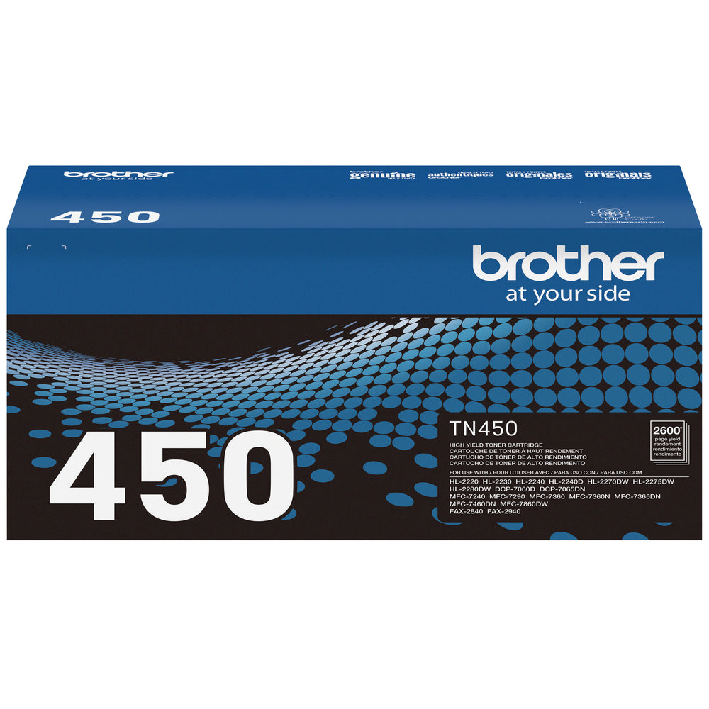 Brother TN450 High-Yield Black Toner Cartridge