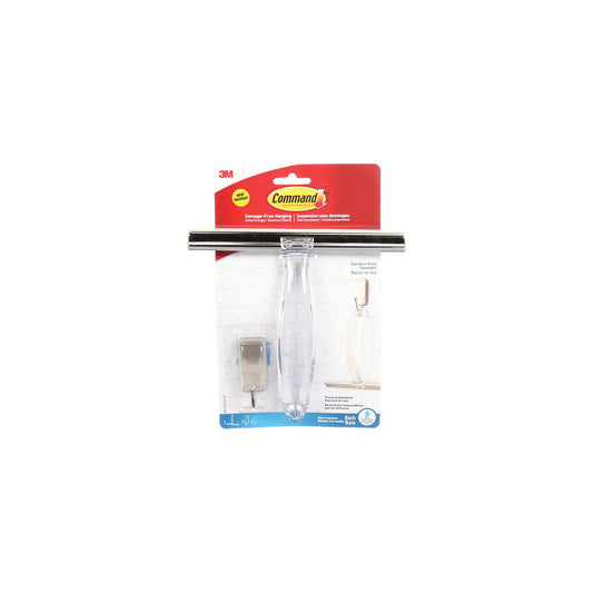 Command Stainless Steel Squeegee - Satin Nickel