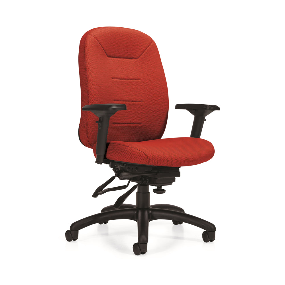 Global ErgoComfort High Back Multi-Tilter Chair - Red