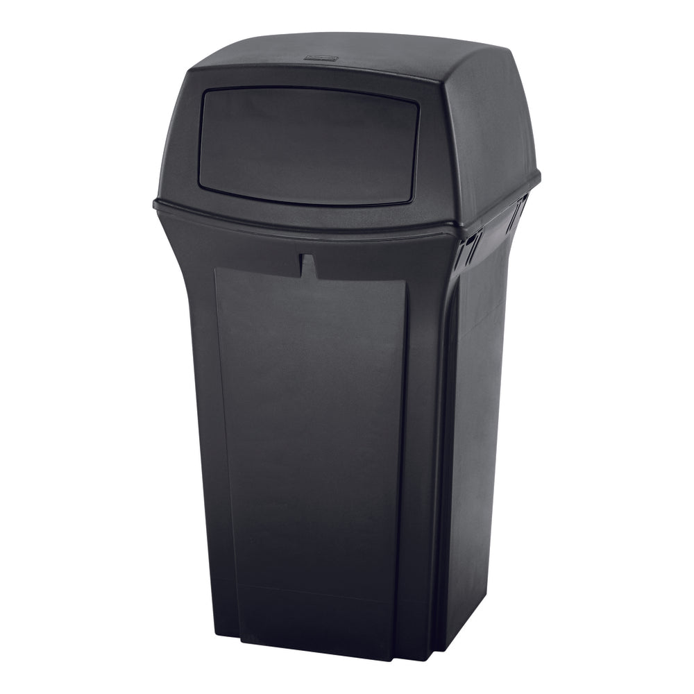 Conteneur Rubbermaid Commercial Ranger à 2 portes - 132 L - Noir