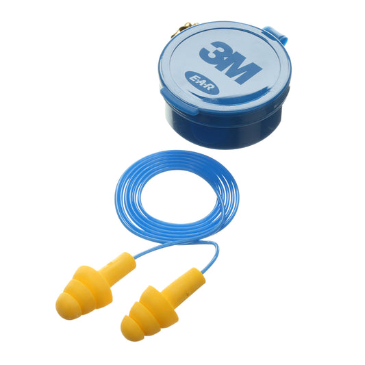 E-A-R Ultrafit Earplugs - Corded w/case - 200 Pack