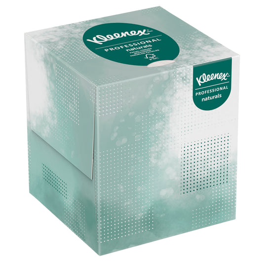 Kleenex Professional Naturals Boutique Facial Tissue Cube for Business (21272) - Upright Face Tissue Box - 2-Ply - 90 sheets