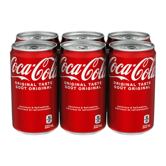 Coca-Cola Classic - Canettes - 222 ml - Lot de 4 x 6