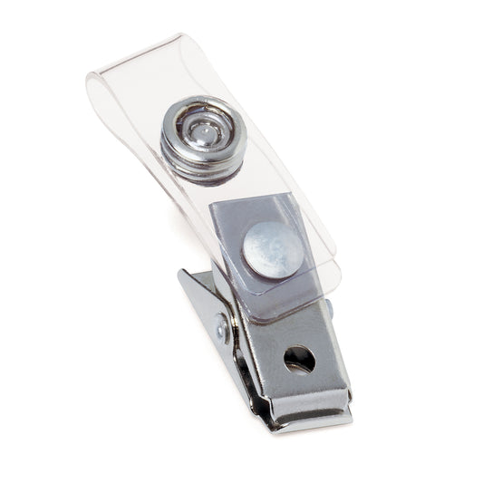 Pince pour badge d'identification GBC avec sangle en vinyle - Paquet de 100