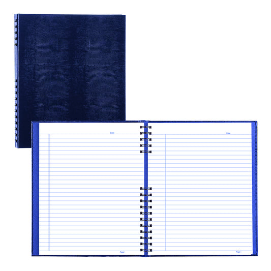 Blueline NotePro Ruled Notebook - 10-3/4" L x 8-1/2" W - Indigo Blue - 200 Pages