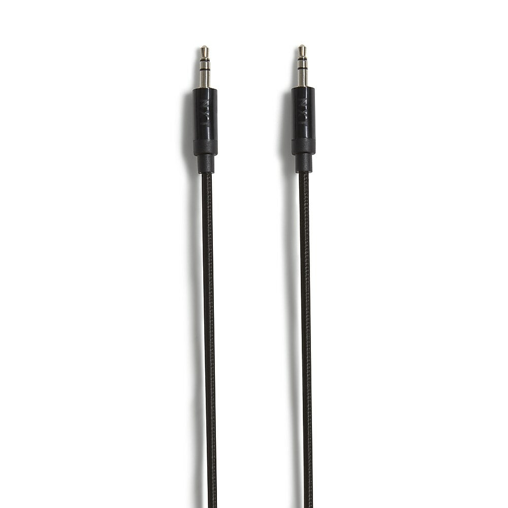 Câble stéréo mini-jack 3,5 mm tressé NXT Technologies (1,2 m) - Noir