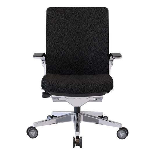 Nightingale NLC Mid Back Conference Chair With Flip Up Arm - Black