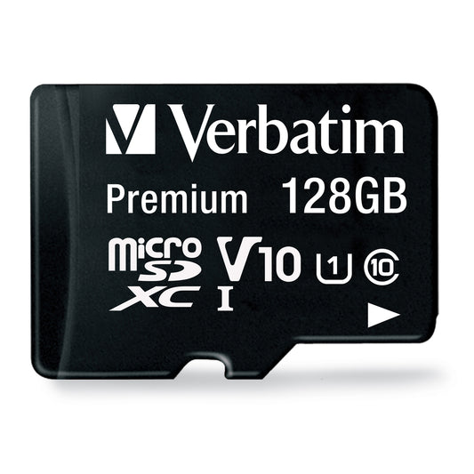 Verbatim Class 10 UHS-1 MicroSDXC Card, 128GB
