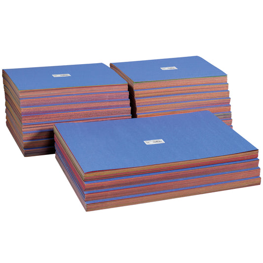 SunWorks Construction Paper Combo Case, 10 Assorted Colors, 22.9cm x 30.5cm & 30.5cm x 45.7cm, 2,000 Sheets