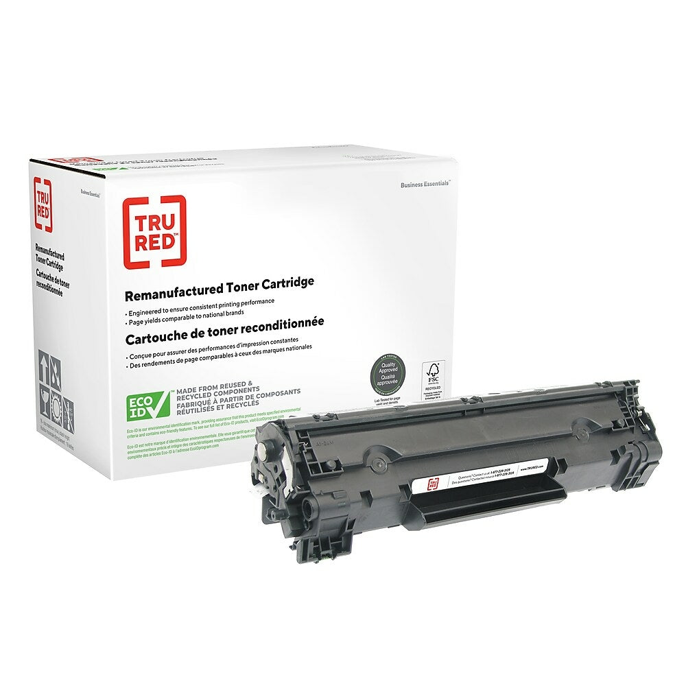 TRU RED CE278A HP 78A Remanufactured Toner Cartridge - Standard Yield - Black