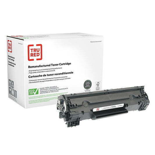 TRU RED CE278A HP 78A Remanufactured Toner Cartridge - Standard Yield - Black