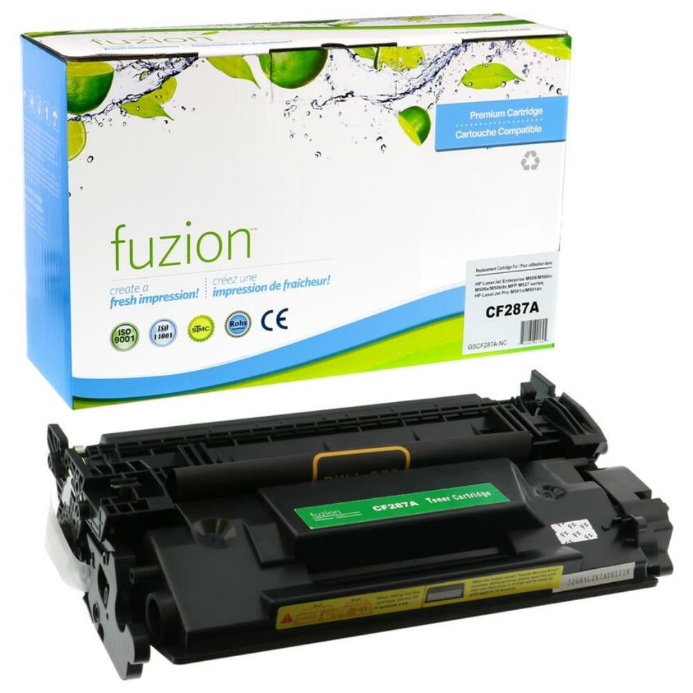 fuzion HP 87A (CF287A) Compatible Toner Cartridge - Standard Yield - Black