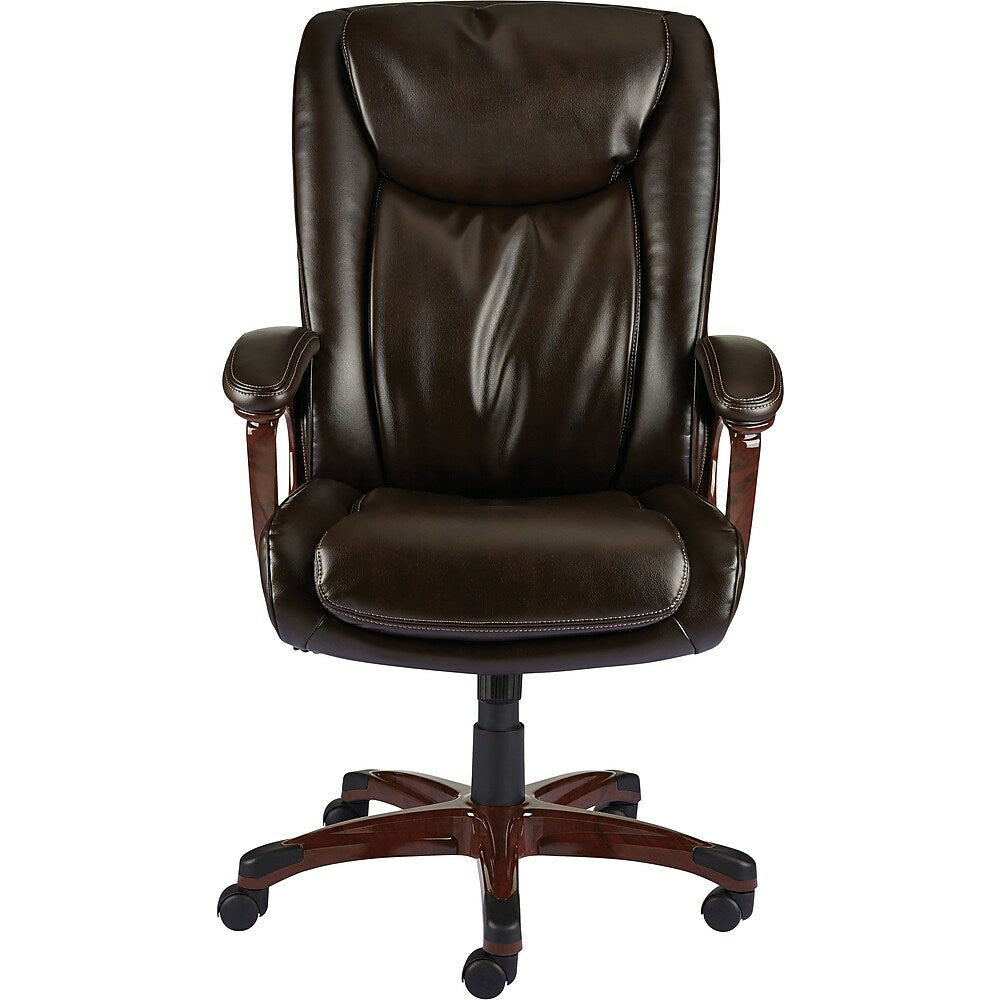 Staples Westcliffe Bonded Leather Manager's Chair - Brown