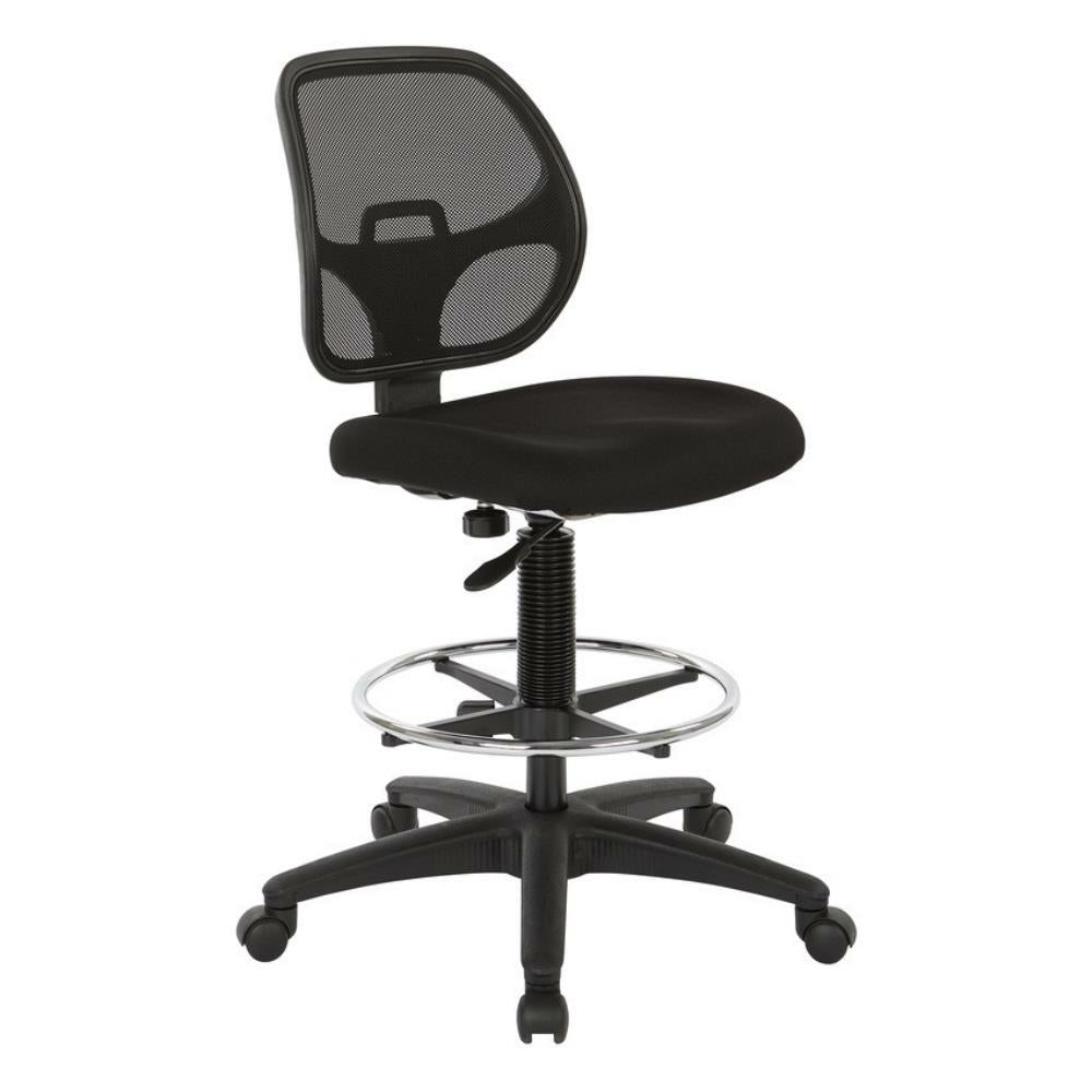 Tabouret de dessinateur Worksmart noir