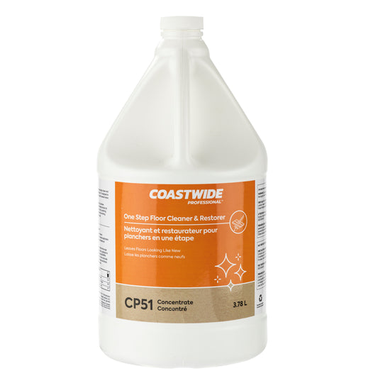 Coastwide Professional CP51 One Step Floor Cleaner & Restorer Concentrate - 3.78 L