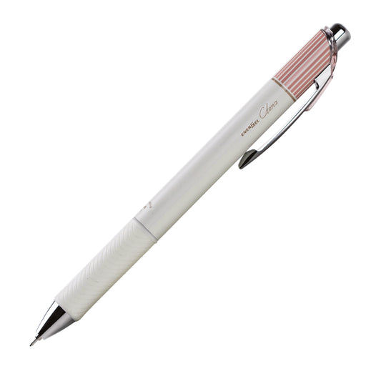 Pentel EnerGel Clena Retractable Gel Pen - 0.5mm - Pink Barrel - Blue Ink - 10 Pack