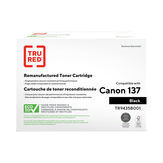 Tru Red Remanufactured Toner Cartridge - Canon 137 Black - Standard Yield