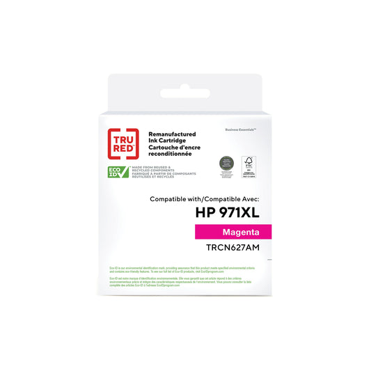 TRU RED CN627AM HP 971XL Remanufactured Ink Cartridge - High Yield - Magenta