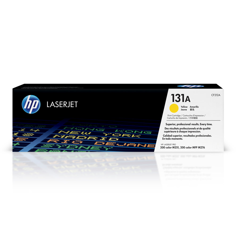 Cartouche de toner LaserJet jaune d'origine HP 131A (CF212A)