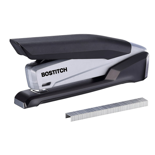 Amax InPower Spring-Powered Antimicrobial Desktop Stapler - 20-Sheet Capacity - Black
