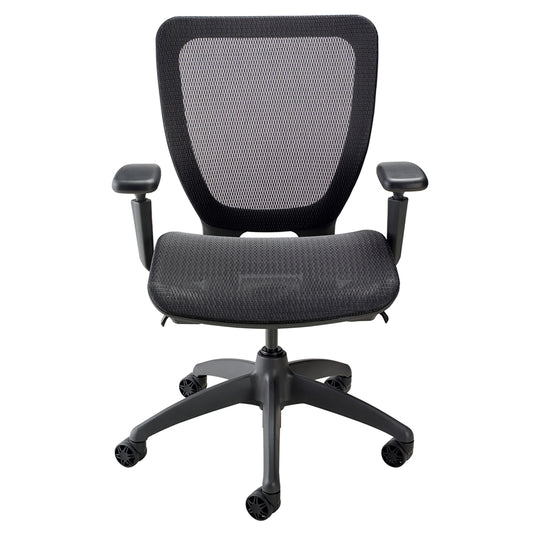 Nightingale WXO Mid Back Mesh Seat & Back Task Chair - Black