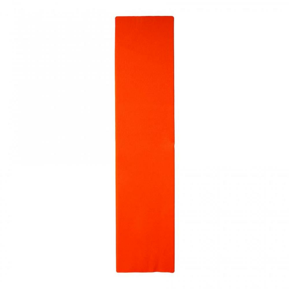 Papier crépon Dennecrepe, 50 cm x 19 cm, orange vif, 12 plis/paquet