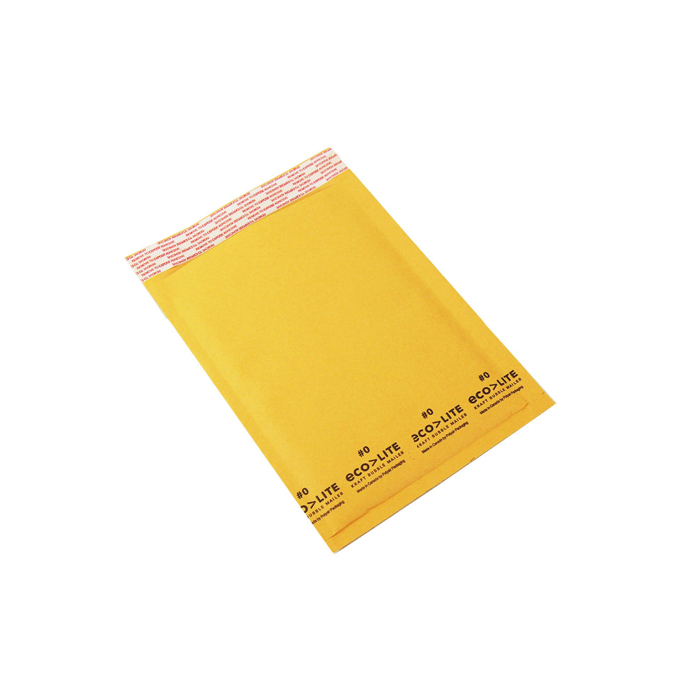 Polyair Ecolite Bubble Mailers - #0 6.5" x 10" - 25 Pack