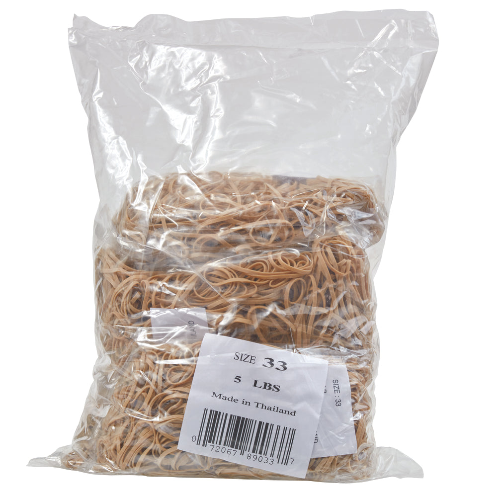 Dixon Rubber Bands - #33 - 1/8" x 3 1/2" - 5 lb. Bag