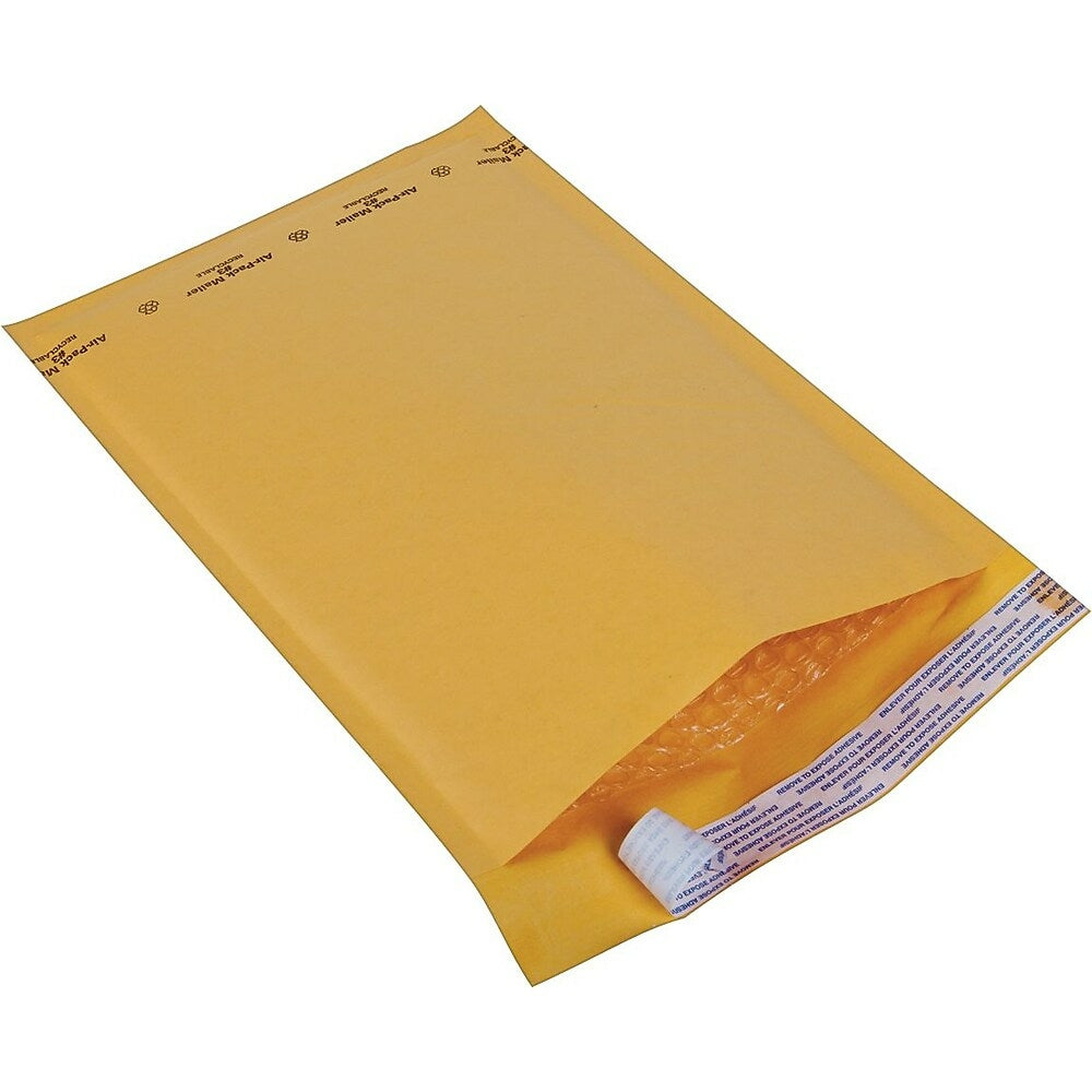 Staples Professional Kraft Bubble Mailer Envelope #3 - 8-1/2" L x 14-1/2" W - Pull-Tab Strip - 100 Pack