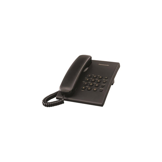 Téléphone filaire, noir