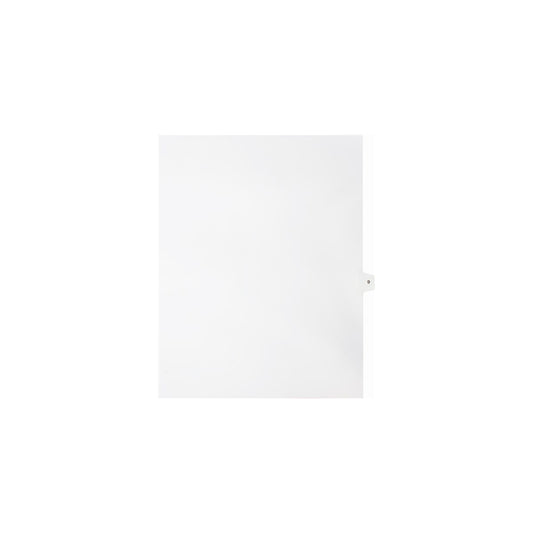 Onglets numériques Sterling, n° 9, blancs, format lettre, coupe 1/25e, paquet de 25