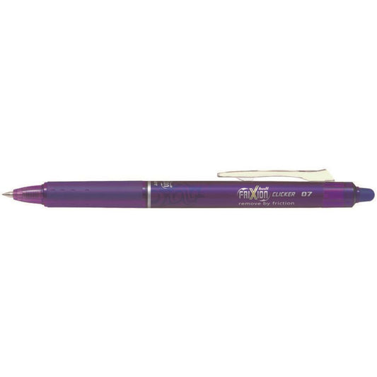 Pilot FriXion Clicker Retractable Erasable Gel Pen. 0,7 mm. Purple. 12/box