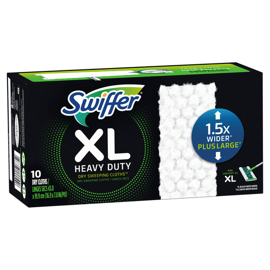Swiffer XL Heavy Duty Dry Sweeping Cloths - 10 Pack