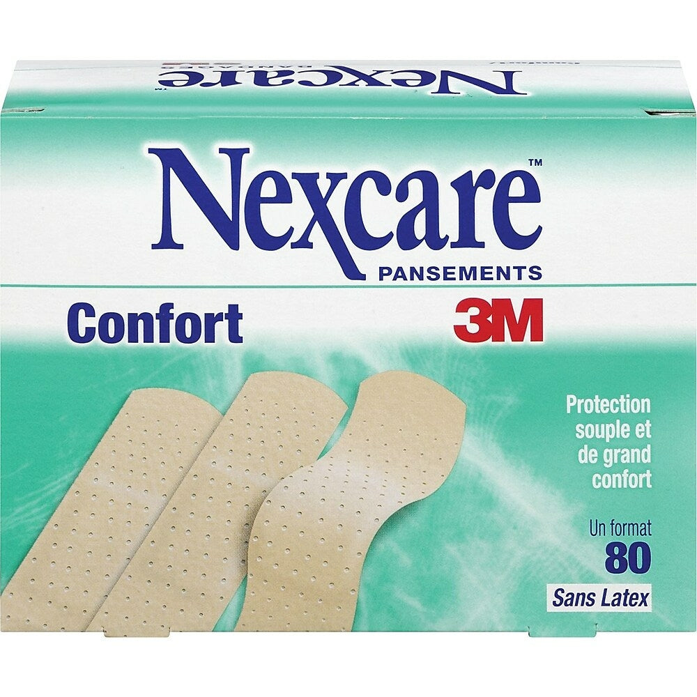 Nexcare Comfort Bandages, One Size, 80 Pack