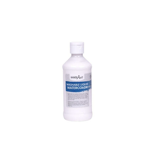 Handy Art Washable Liquid Watercolour, Mixing White, 236ml.