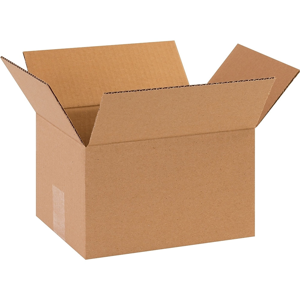 Boîte d'expédition en carton ondulé Staples - 25,4 cm (L) x 20,3 cm (l) x 15,2 cm (H) - Kraft - Paquet de 25