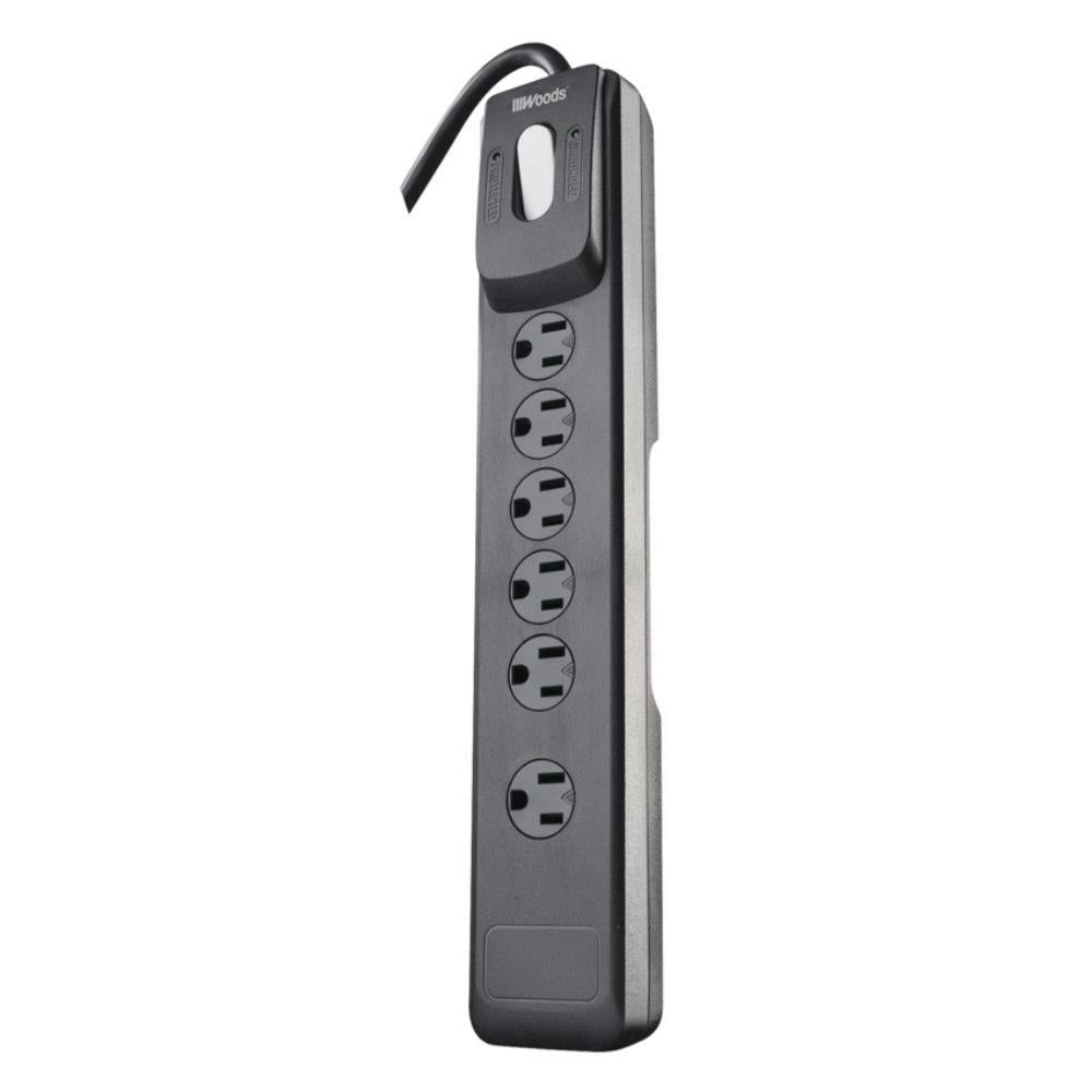Woods 6-Outlet Electronics Surge Protector 1440 Joules