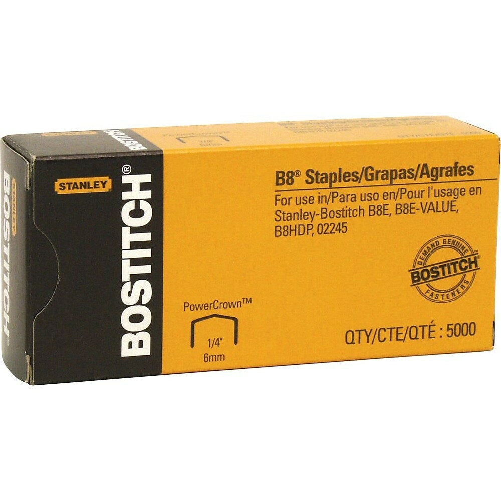Stanley Bostitch B8 Staples - 1/4"