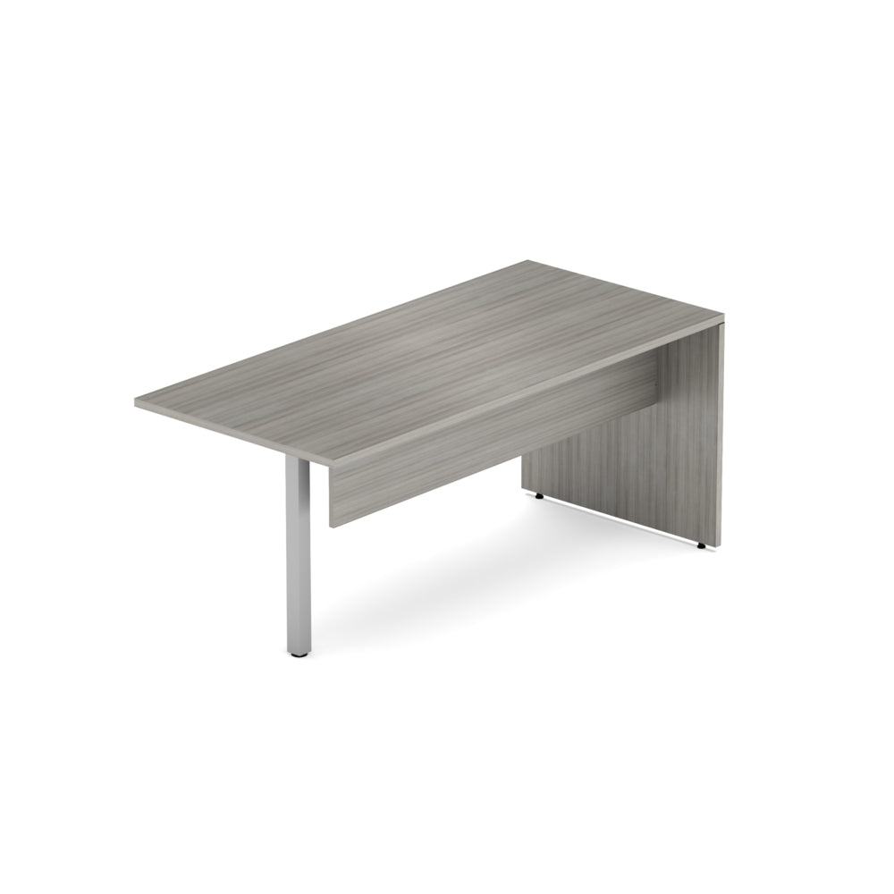 Offices to Go Newland Desk Island with Square Post Leg - 66" x 30" - Light Grey