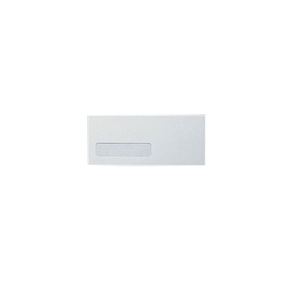 Supremex Security Commercial Envelopes with Window - Tinted Grey Lining - #10 - 24 lb. - 4 1/8" x 9 1/2" - White - 500 Pack