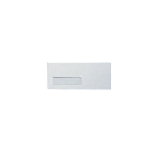 Supremex Security Commercial Envelopes with Window - Tinted Grey Lining - #10 - 24 lb. - 4 1/8" x 9 1/2" - White - 500 Pack