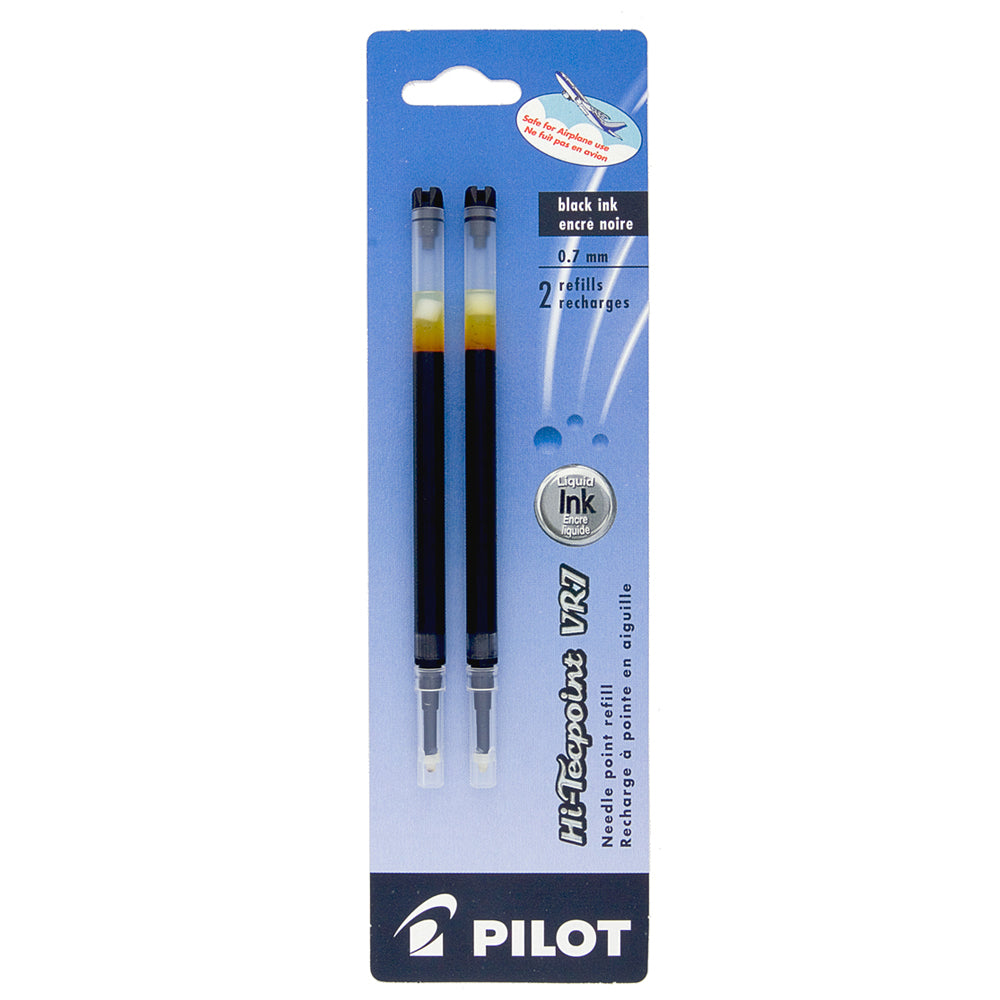 Pilot Hi-TecPoint V7 RT & Greentecpoint Ink Refills - Fine Point - Black - 2 Pack