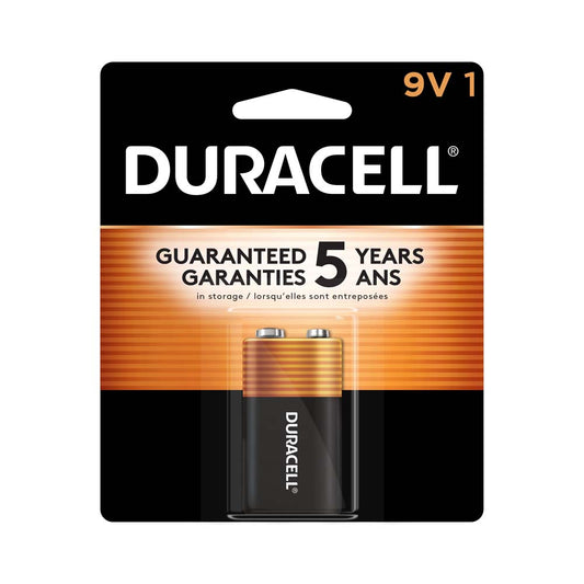 Piles alcalines Duracell Coppertop 9 V