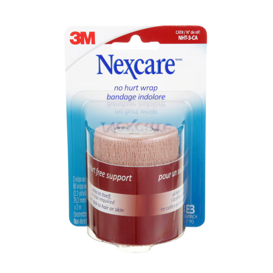 Nexcare No Hurt Wrap NHT-3-CA - 3 in x 2.2 yd 76.2 mm x 2 m unstretched - 1 Pack