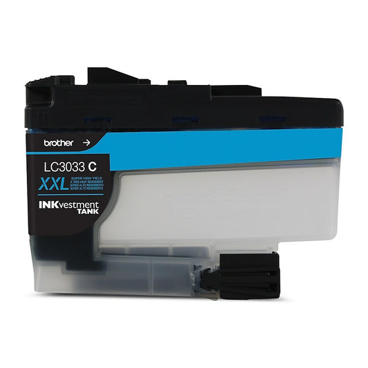 Brother LC3033CS Super High Yield Inkvestment Ink Cartridge, Cyan